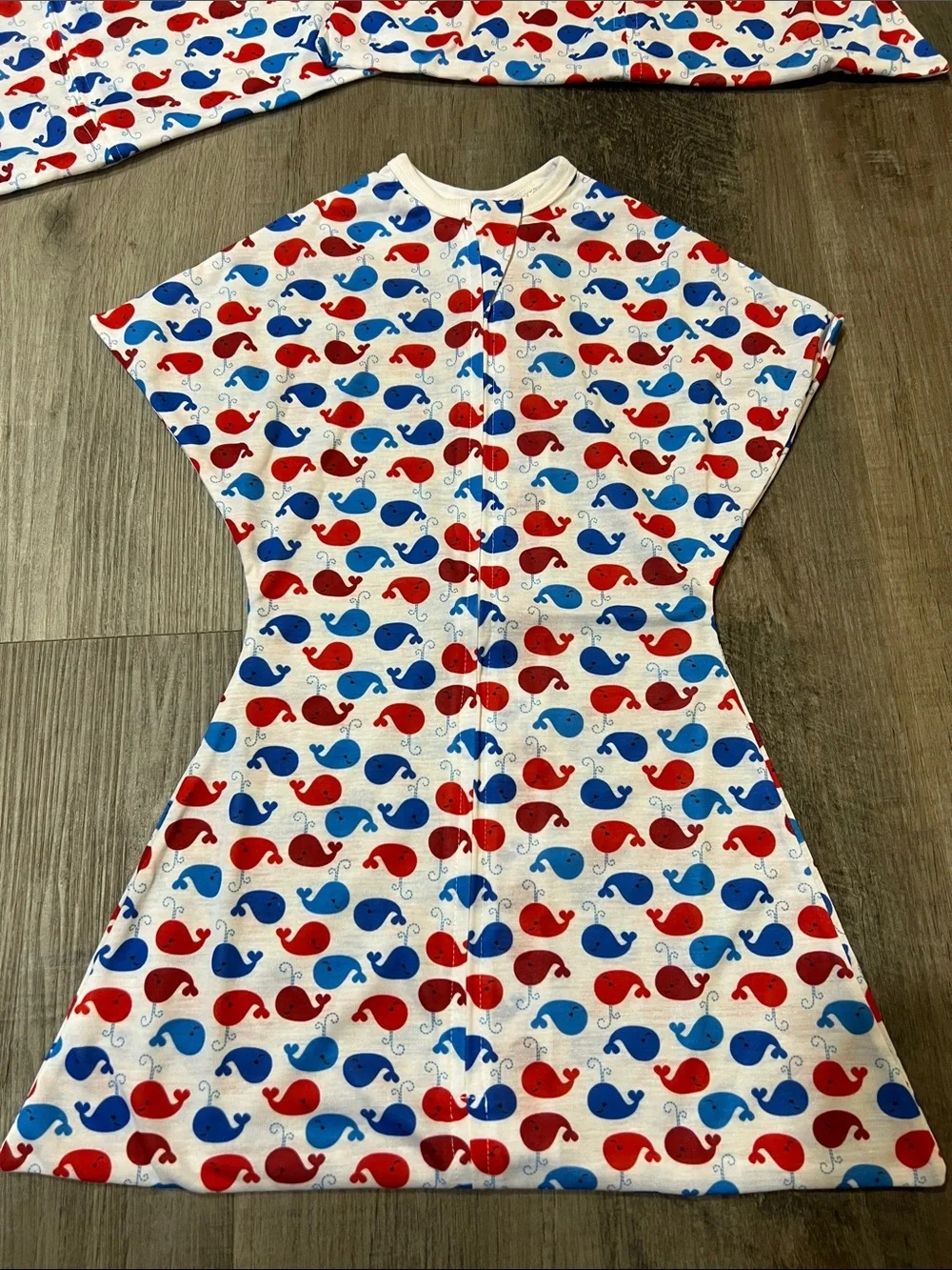 Sleeping Baby Zipadee-Zip size x-Small whale print lot of 3